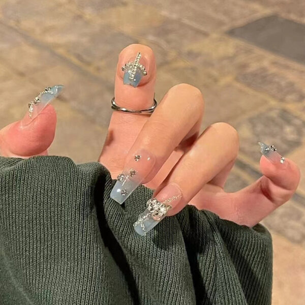 Clear Glittery Press On Nails Clear Glittery Press On Nails – kawaii gift for best friend