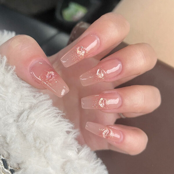 Clear Glittery Press On Nails Clear Glittery Press On Nails – cute kawaii makeup gift for girlfriend