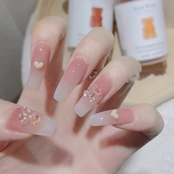 Clear Glittery Press On Nails Clear Glittery Press On Nails – cute kawaii makeup gift for girlfriend