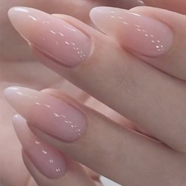 Clear Neutral Tone Press On Nails – kawaii gift idea for her