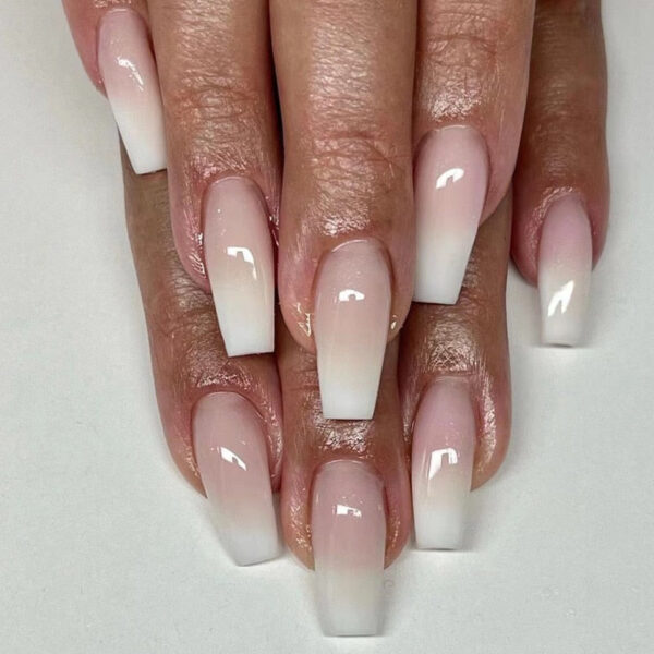 Clear Neutral Tone Press On Nails – kawaii gift for best friend