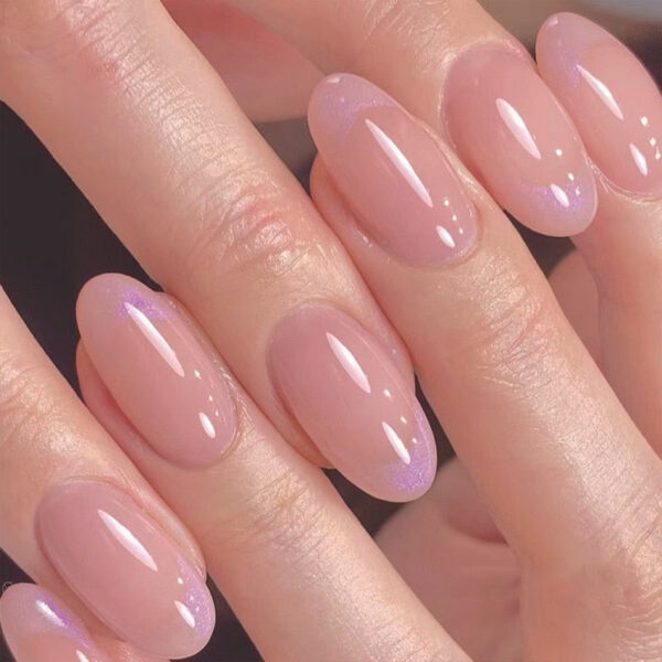 Clear Neutral Tone Press On Nails – cute kawaii makeup gift for girlfriend