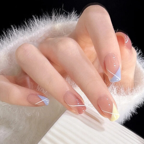 Clear Neutral Tone Press On Nails – cute kawaii makeup gift for girlfriend