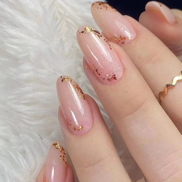 Clear Neutral Tone Press On Nails – kawaii aesthetic gift for adults