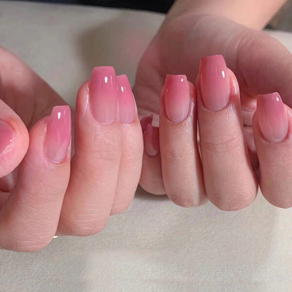 Clear Neutral Tone Press On Nails – kawaii gift idea for her
