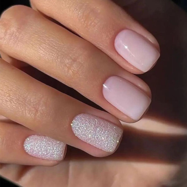 Clear Neutral Tone Press On Nails – kawaii gift for best friend