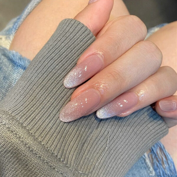 Clear Neutral Tone Press On Nails – cute kawaii makeup gift for girlfriend
