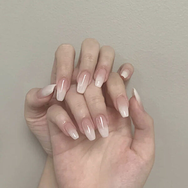 Clear Neutral Tone Press On Nails – kawaii room decor and gift