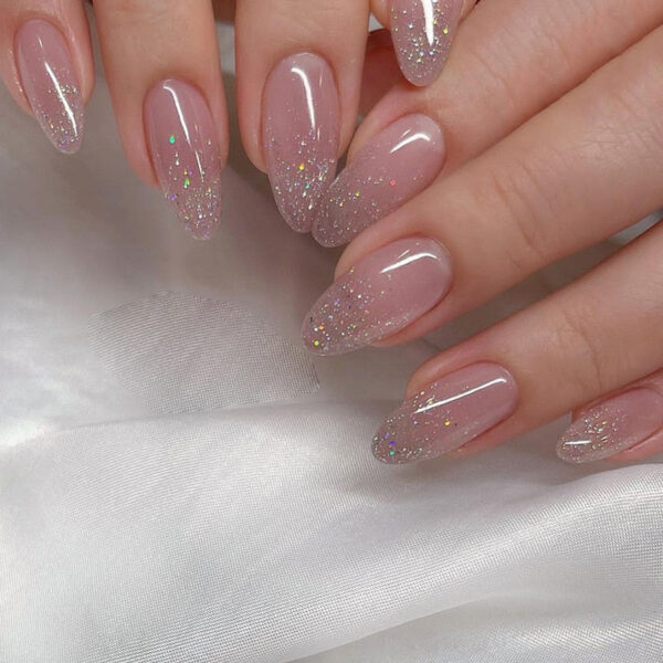 Clear Neutral Tone Press On Nails – kawaii room decor and gift