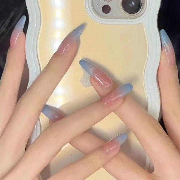 Clear Neutral Tone Press On Nails – cute kawaii makeup gift for girlfriend