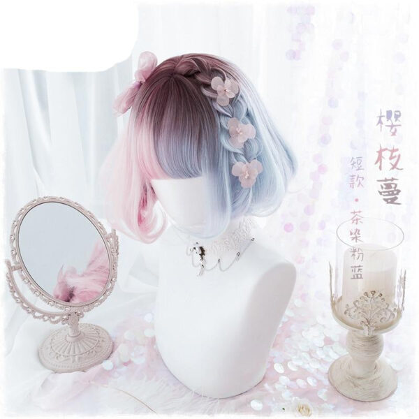 Cotton Candy Bob Wig Cotton Candy Bob Wig – kawaii aesthetic gift for adults