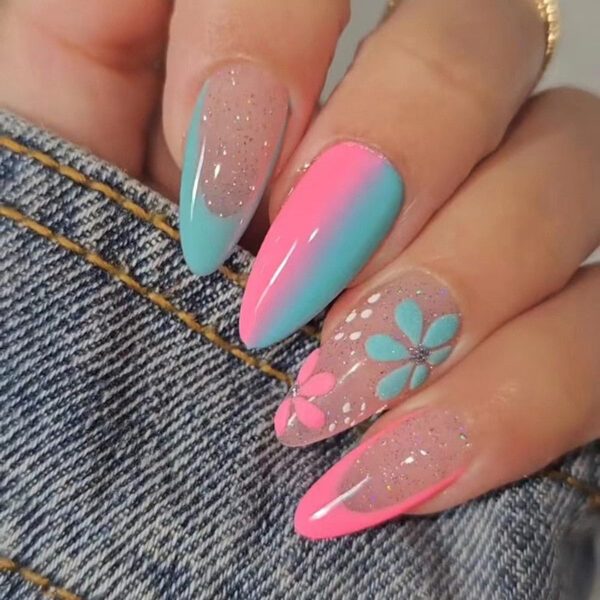 Spring Floral Press On Nails Spring Floral Press On Nails – buy kawaii makeup online – kawaii gift
