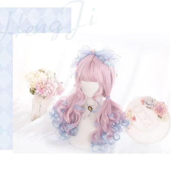 Dainty Blue Pink Ombre Wig Dainty Blue Pink Ombre Wig – kawaii aesthetic gift for adults