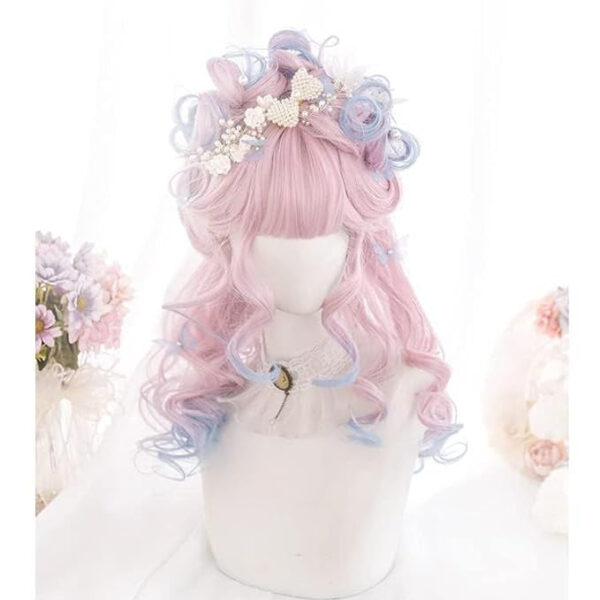 Dainty Blue Pink Ombre Wig Dainty Blue Pink Ombre Wig – best kawaii gift for birthday