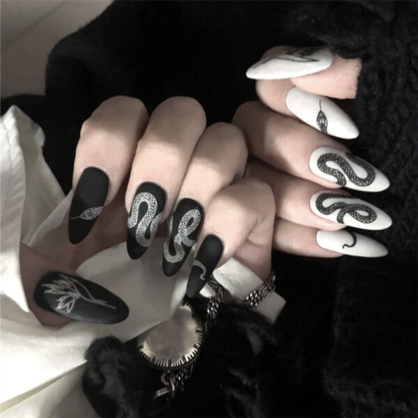 Dark Gothic Press On Nails Dark Gothic Press On Nails – soft kawaii plushie gift idea
