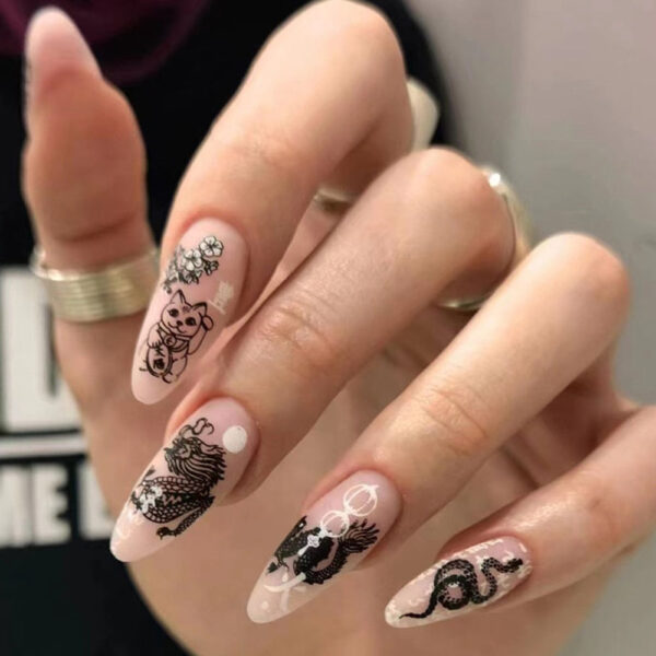 Dark Gothic Press On Nails Dark Gothic Press On Nails – cute kawaii makeup gift for girlfriend