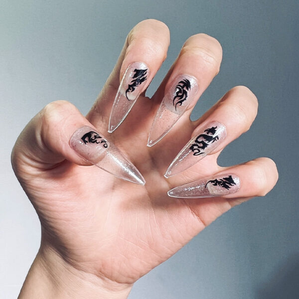Dark Gothic Press On Nails Dark Gothic Press On Nails – cute kawaii makeup gift for girlfriend