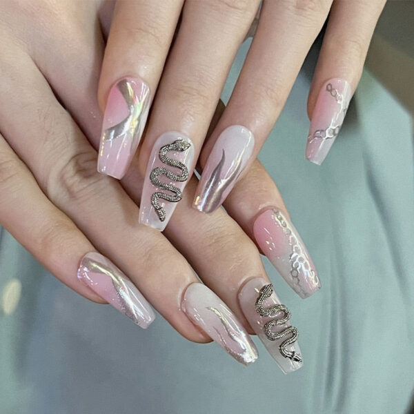 Extra Long Square Press On Nails – kawaii room decor and gift
