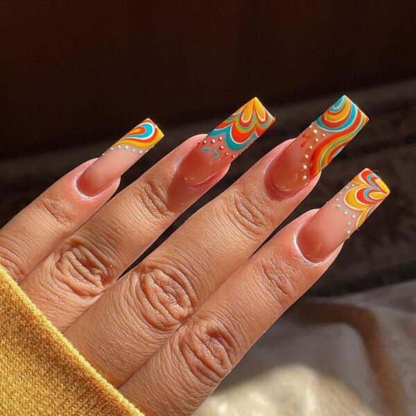 Extra Long Square Press On Nails – kawaii gift idea for her