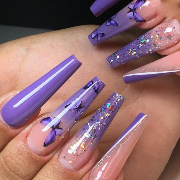 Extra Long Square Press On Nails – cute kawaii makeup gift for girlfriend