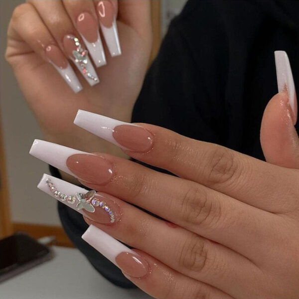 Extra Long Square Press On Nails – kawaii aesthetic gift for adults