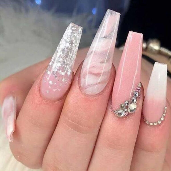 Extra Long Square Press On Nails – kawaii aesthetic gift for adults