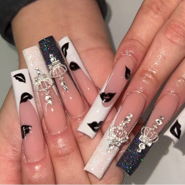 Extra Long Square Press On Nails – cute kawaii makeup gift for girlfriend
