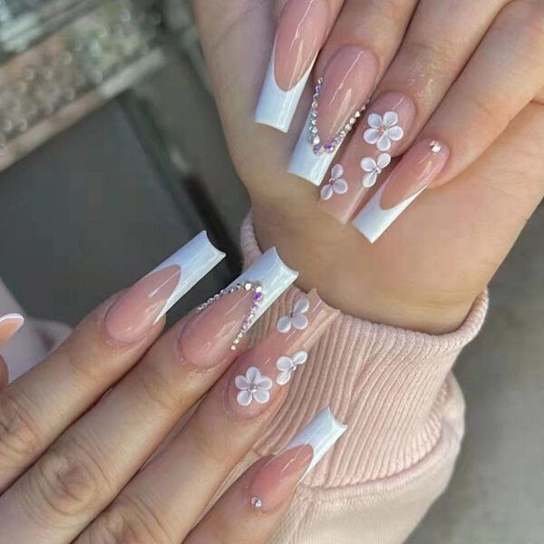 Extra Long Square Press On Nails – kawaii gift idea for her