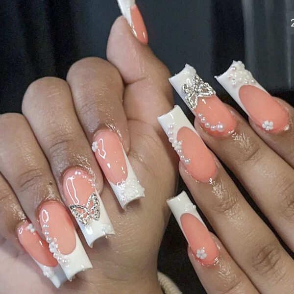 Extra Long Square Press On Nails – buy kawaii makeup online – kawaii gift