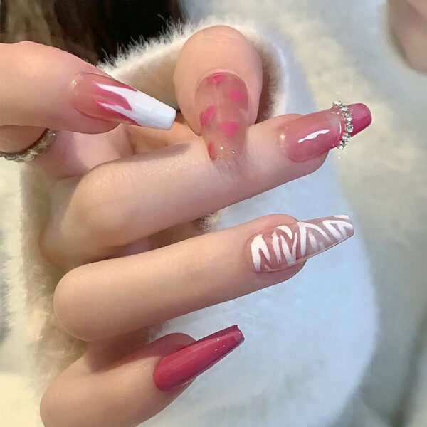 Extra Long Square Press On Nails – kawaii gift idea for her