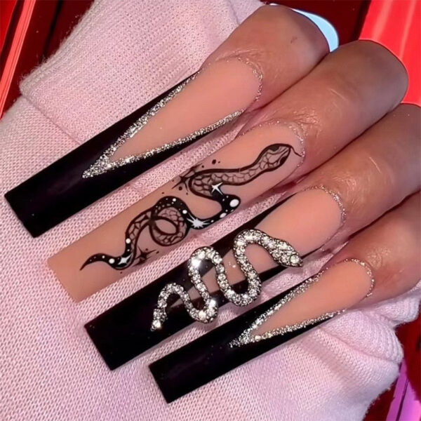 Extra Long Square Press On Nails – buy kawaii makeup online – kawaii gift