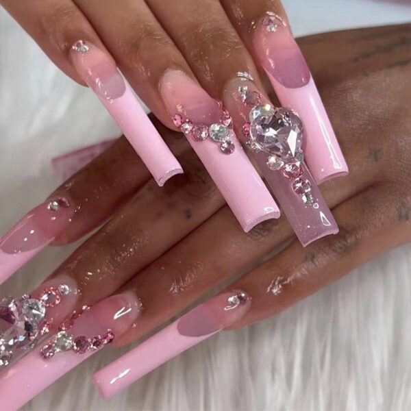 Extra Long Square Press On Nails – best kawaii gift for birthday