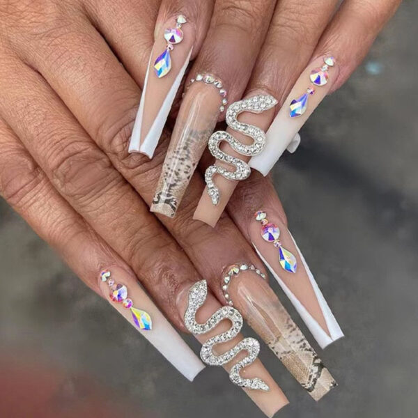 Extra Long Square Press On Nails – best kawaii gift for birthday