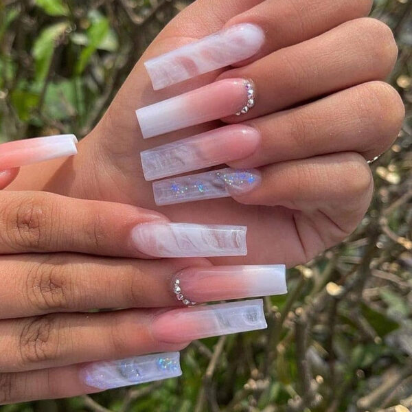Extra Long Square Press On Nails – buy kawaii makeup online – kawaii gift