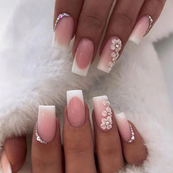 Extra Long Square Press On Nails – kawaii aesthetic gift for adults