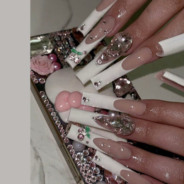 Extra Long Square Press On Nails – best kawaii gift for birthday