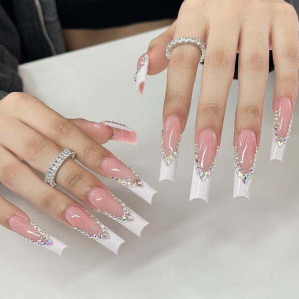 Extra Long Square Press On Nails – kawaii gift for best friend