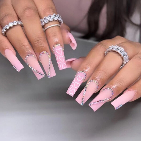 Extra Long Square Press On Nails – kawaii aesthetic gift for adults