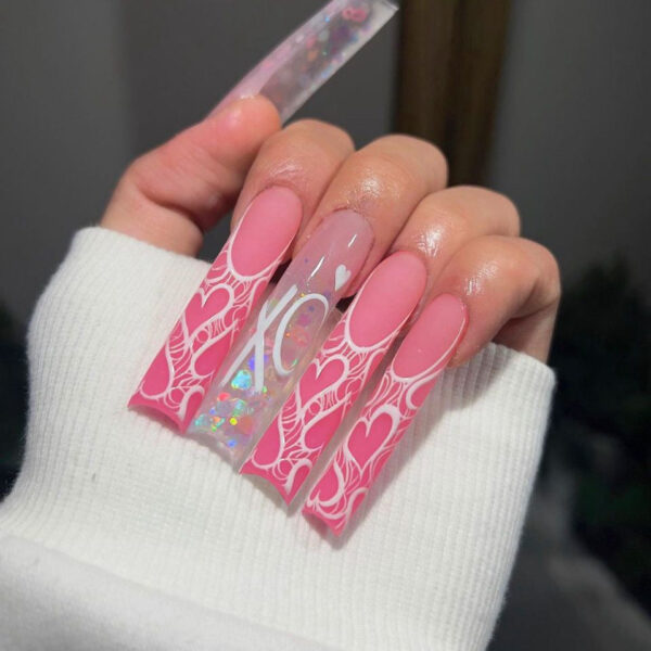 Extra Long Square Press On Nails – kawaii room decor and gift