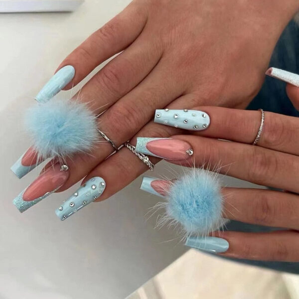 Extra Long Square Press On Nails – best kawaii gift for birthday