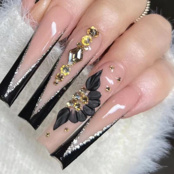 Extra Long Square Press On Nails – kawaii aesthetic gift for adults