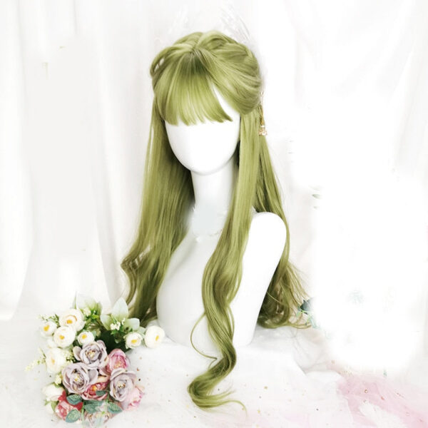 Green Long Wavy Cosplay Wig – kawaii gift idea for her