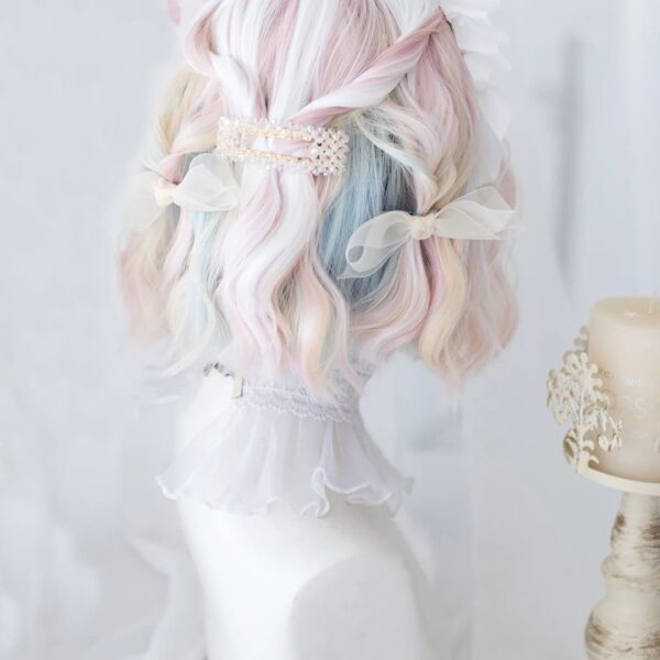 Elegant Watercolor Short Bob Wig Elegant Watercolor Short Bob Wig – cute kawaii wigs gift for girlfriend