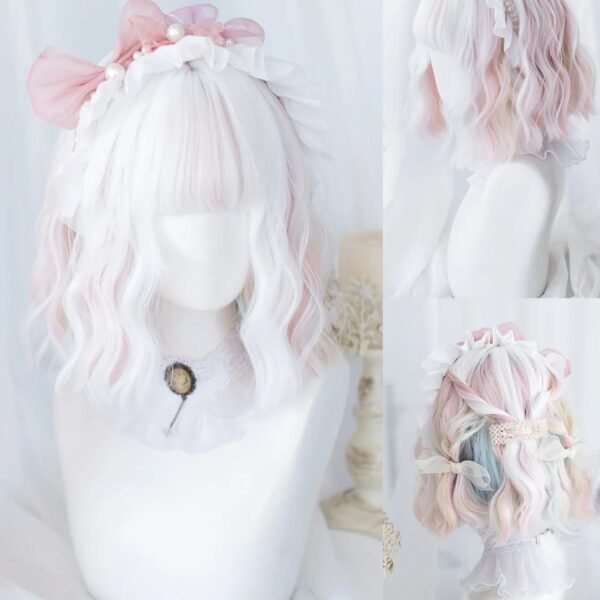 Elegant Watercolor Short Bob Wig Elegant Watercolor Short Bob Wig – kawaii gift idea for her
