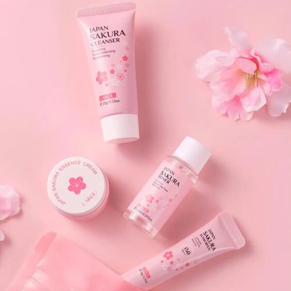 Korean Sakura Blossom Skin Care Sets Korean Sakura Blossom Skin Care Sets – soft kawaii plushie gift idea