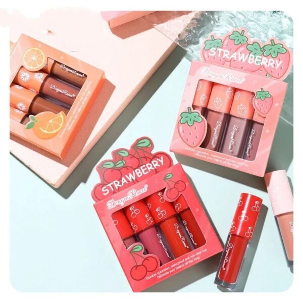 Matte Berry Liquid Lipstick Sets – kawaii aesthetic gift for adults