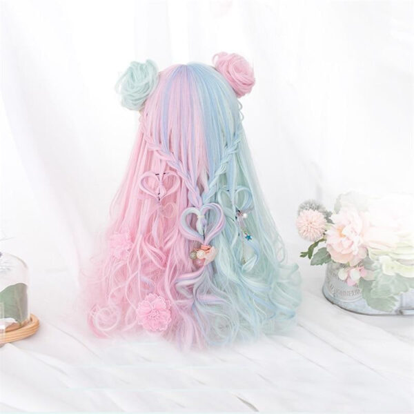 Mint & Pink Bun Wig Mint & Pink Bun Wig – kawaii aesthetic gift for adults