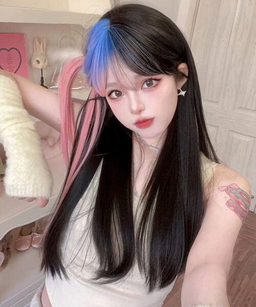 Pastel Goth Peekaboo Wig Pastel Goth Peekaboo Wig – kawaii aesthetic gift for adults
