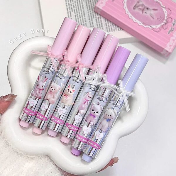 Pastel Teddy Long-Lasting Water-Gloss Lip Tint Set Pastel Teddy Long-Lasting Water-Gloss Lip Tint Set – kawaii aesthetic gift for adults