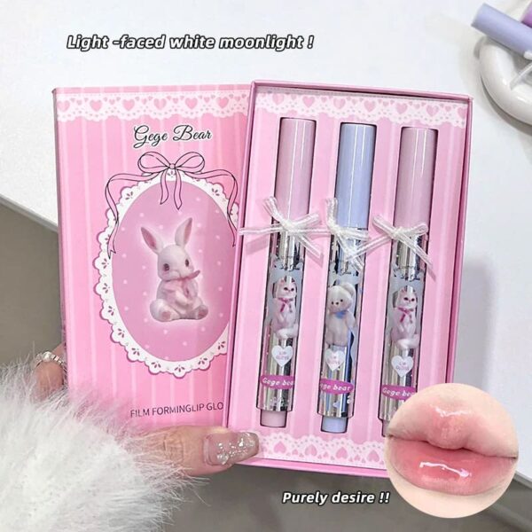 Pastel Teddy Long-Lasting Water-Gloss Lip Tint Set Pastel Teddy Long-Lasting Water-Gloss Lip Tint Set – kawaii room decor and gift